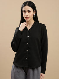 De Moza Women Casual Top Black