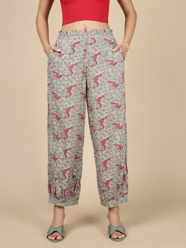 Salwar Pant-Mint Green - De Moza