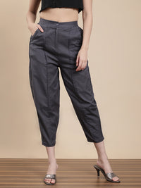 De Moza Women Casual Pants Grey