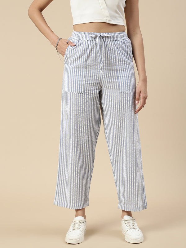 Casual Pant-Blue - De Moza