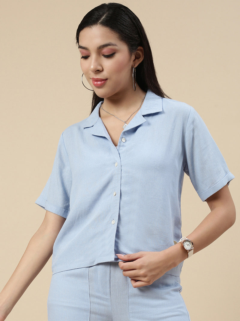 Casual Top-Jeans Blue