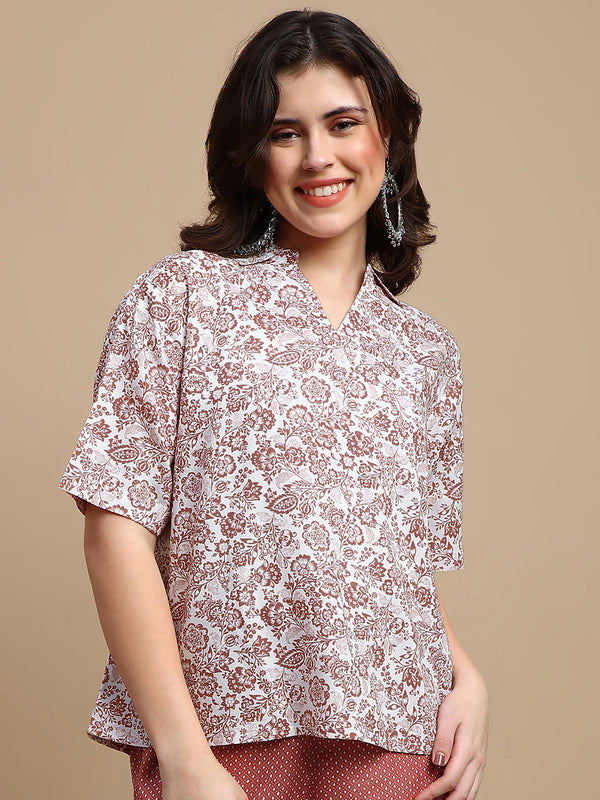 De Moza Women Casual Top White - De Moza