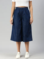 De Moza Women Culottes Dark Blue