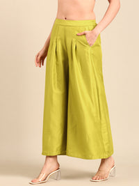 Co-Ord Set(Top & Palazzo)-Lime