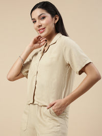 Casual Top-Light Beige
