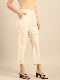 Straight Pant-Natural - De Moza
