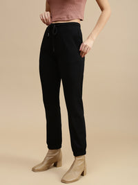 De Moza Women Casual Jogger Black