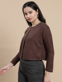 De Moza Women Casual Top Chocolate Brown