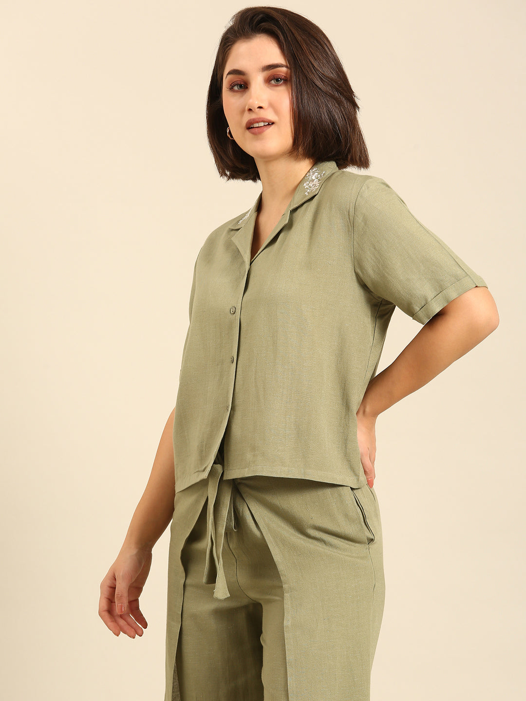 Shirt-Mint Green - De Moza