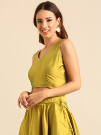 Blouse-Lime - De Moza