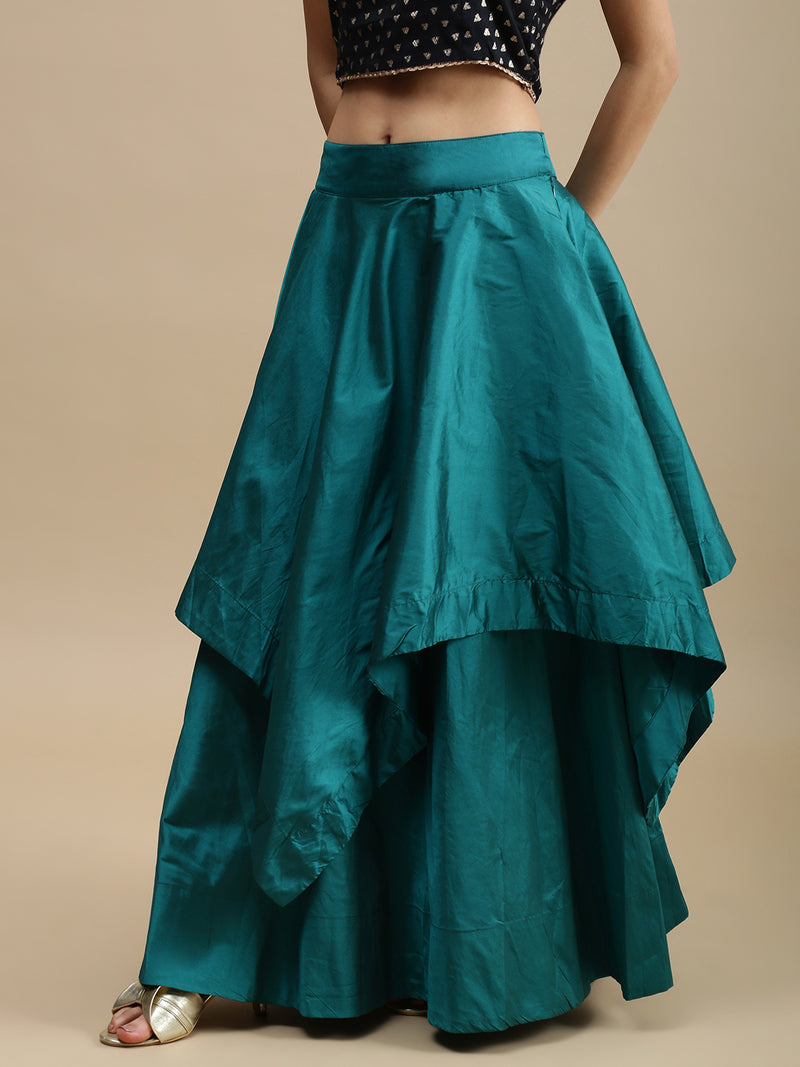 Women's Skirt Bottle Green