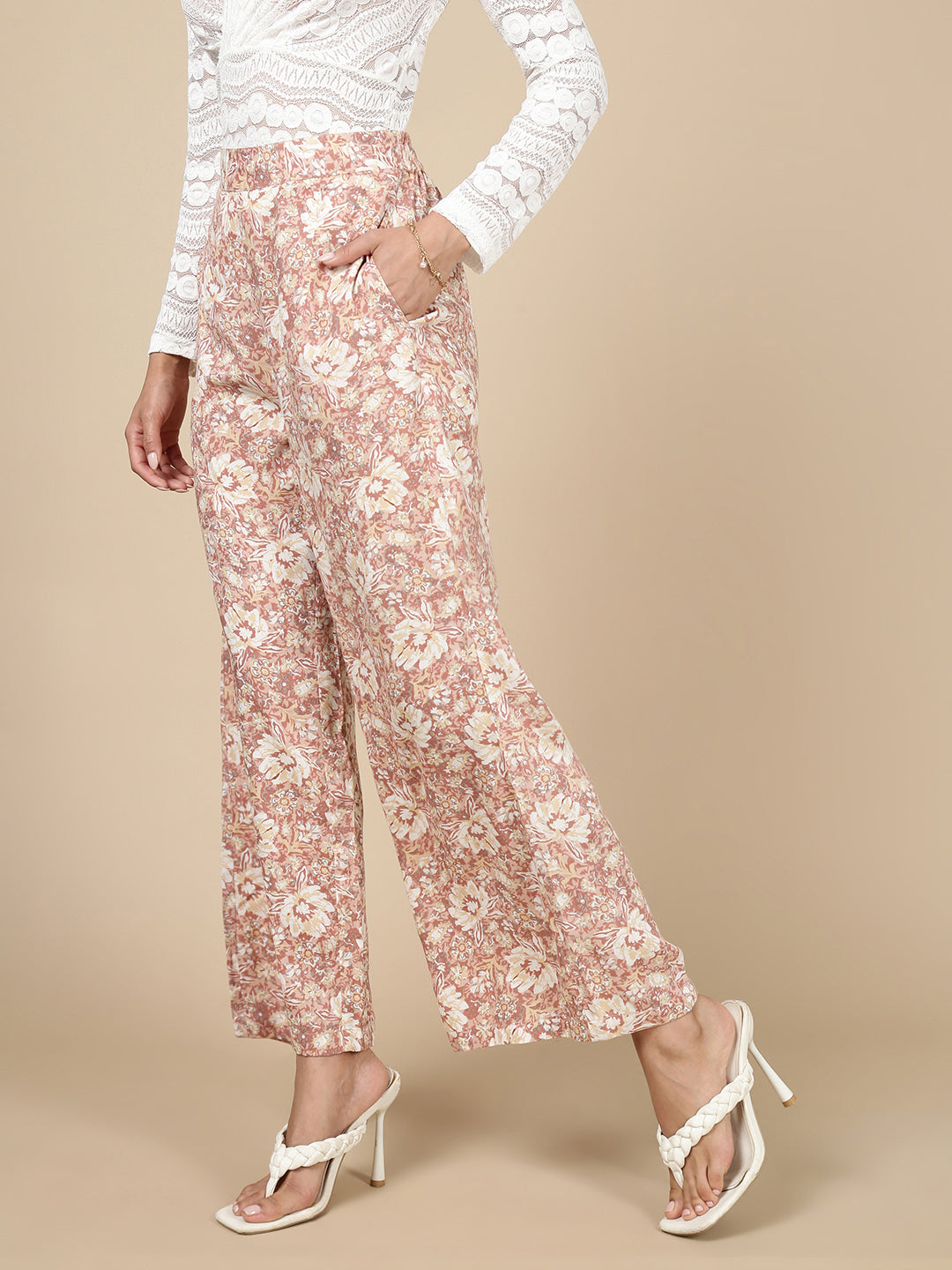 Wide Leg Palazzo-Dusty Pink