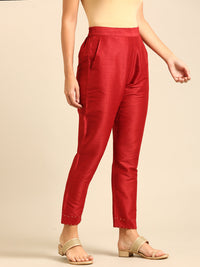 Cigarette Pant-Red - De Moza