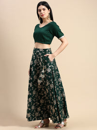 De Moza Women's Skirt Deep Green