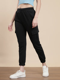 De Moza Women Casual Jogger Black