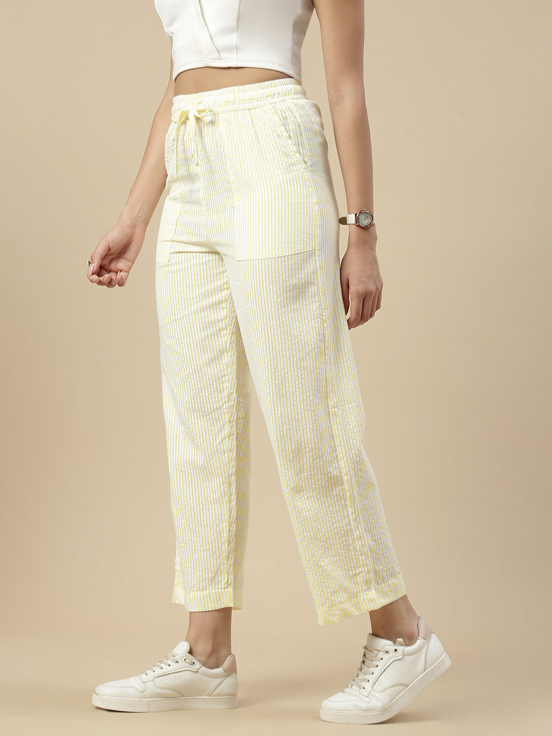 Casual Pant-Yellow