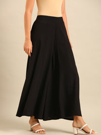 Flared Palazzo-Black - De Moza