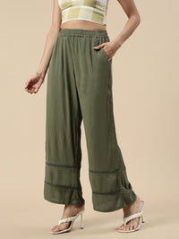 Casual Palazzo-Olive