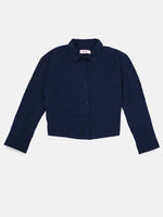 PIPIN Girls Shirt Dark Blue