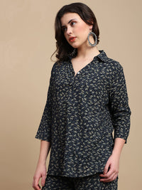 De Moza Women Festive Top Black - De Moza