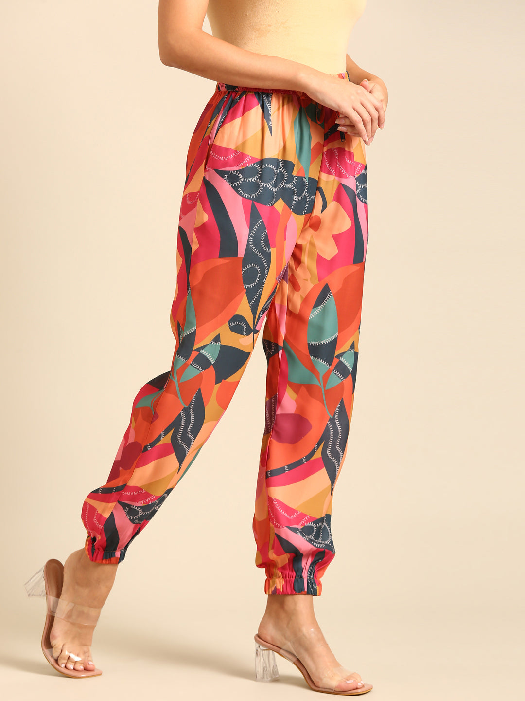 Co-Ord Set (Casual Top & Jogger)-Multi - De Moza