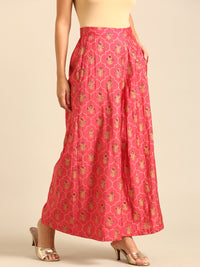 Palazzo All Over Print-Coral - De Moza