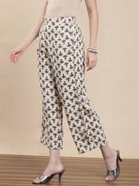 De Moza Women The Naaz Set (Top & Palazzo) - Offwhite