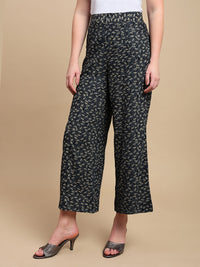 De Moza Women The Jiya Set (Top & Palazzo) - Black