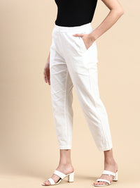 De Moza Women Casual Pant Natural