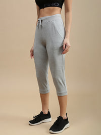 De Moza Women Athleisure Pants Grey Melange