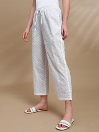 Co-ord Set (Top & Palazzo) - White - De Moza