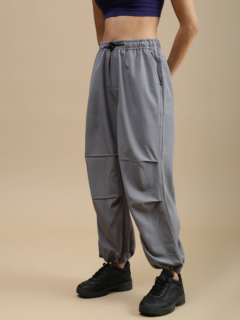 De Moza Women Casual Pants Light Grey