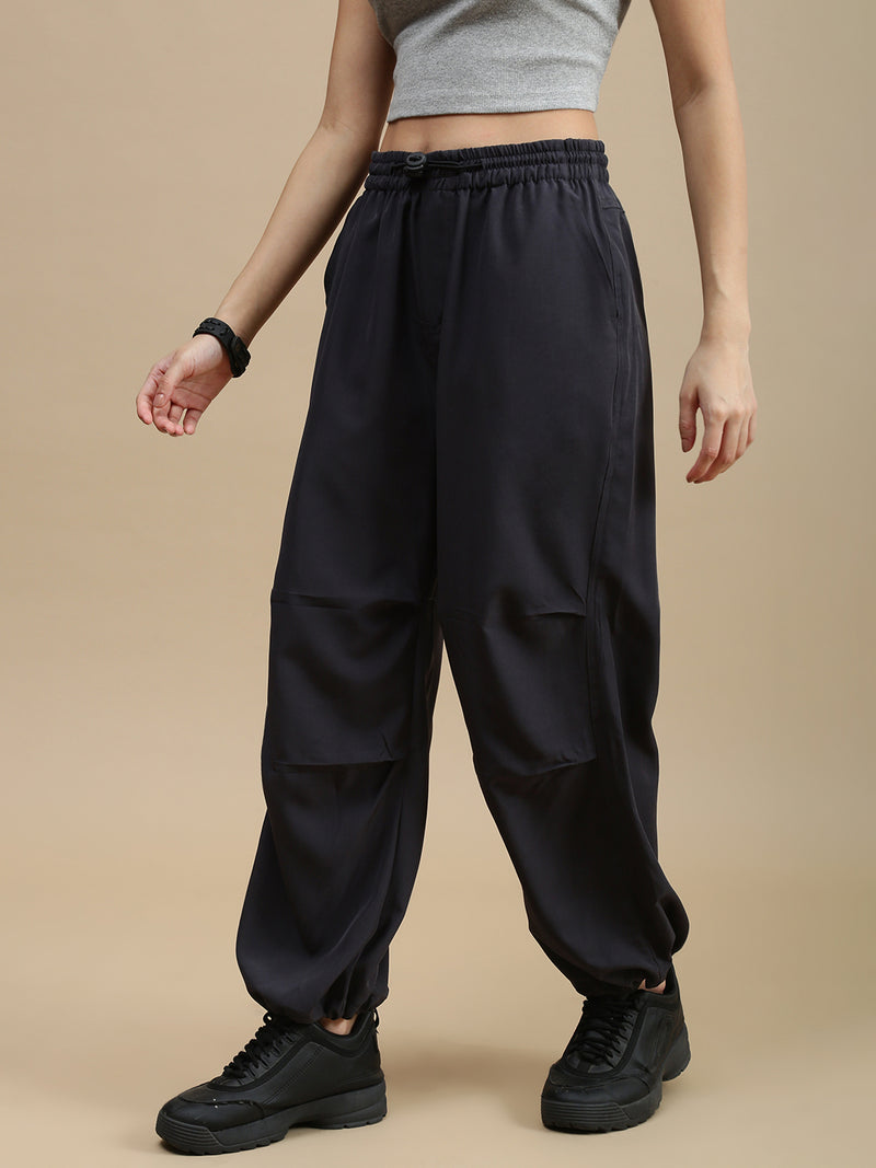 De Moza Women Casual Pants Dark Grey