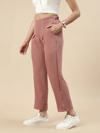 Pleated Pants-Rust