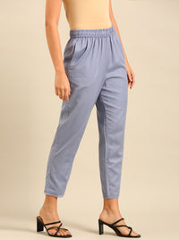 Cigarette Pants-Powder Blue - De Moza