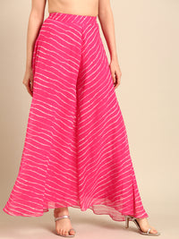 Palazzo All Over Print-Pink - De Moza