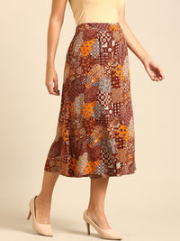 Printed Culottes-Brown - De Moza