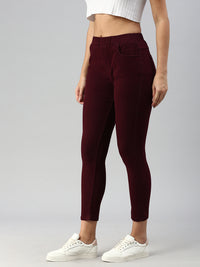 De Moza Women Jegging Wine