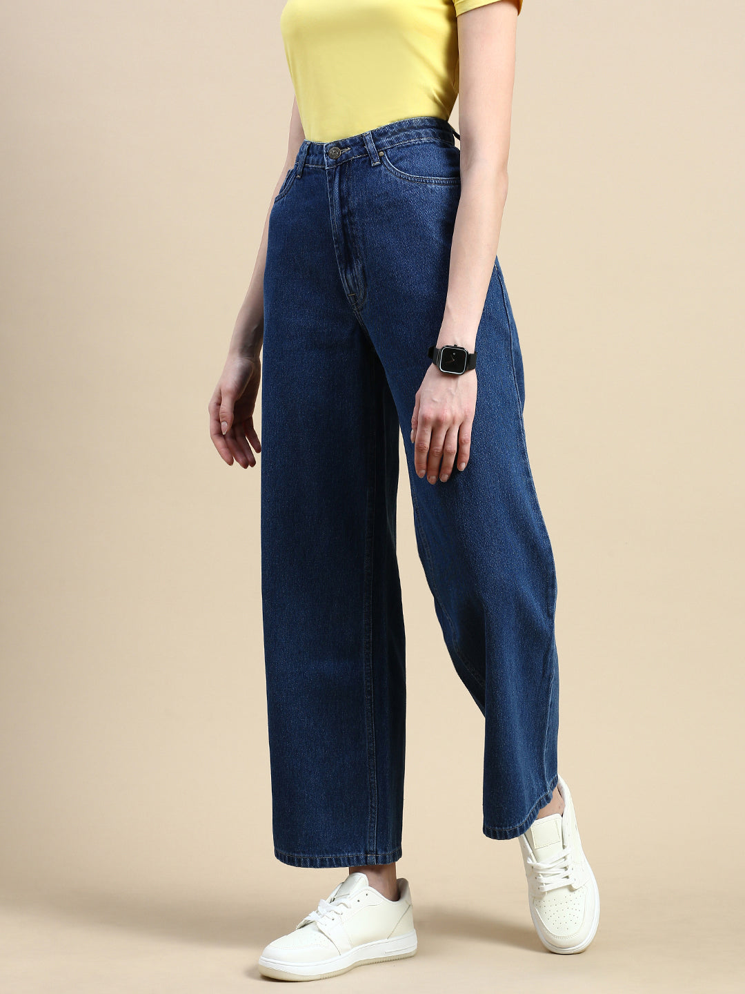 Jeans Pant-Dark Blue - De Moza