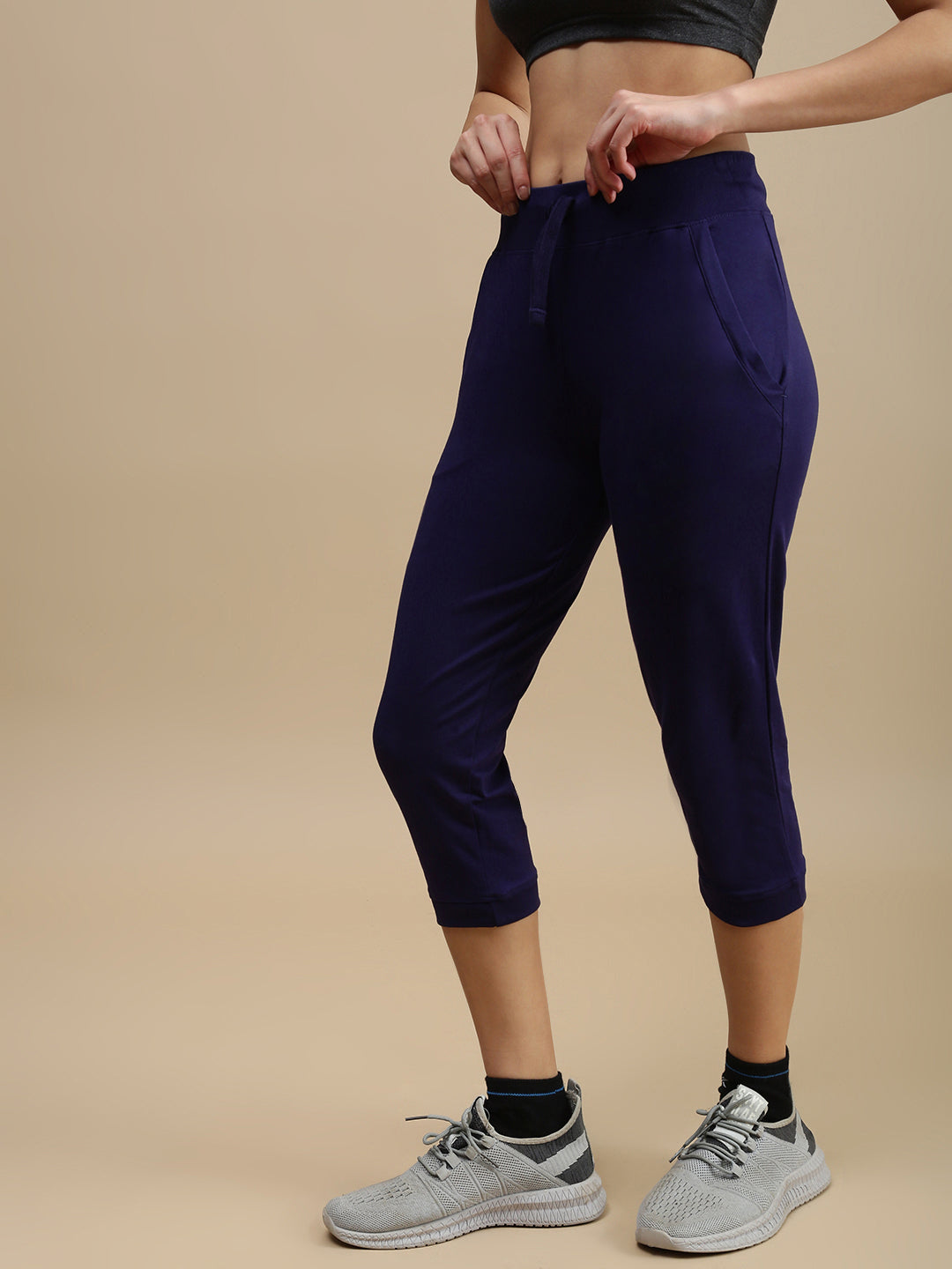 De Moza Women Athleisure Pants Navy Blue