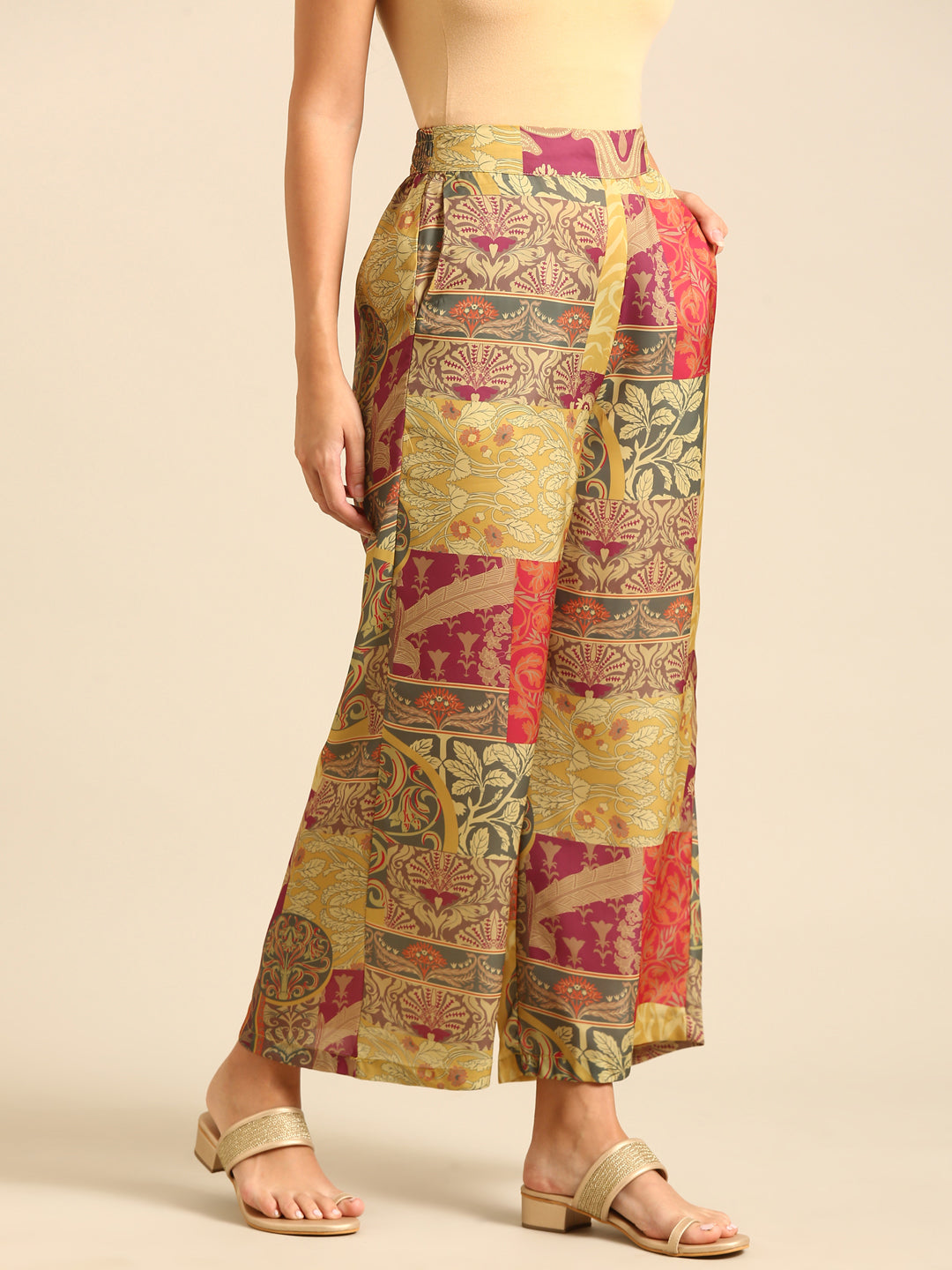 Palazzo All Over Print-Multi - De Moza
