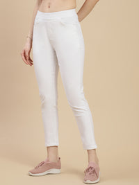De Moza Women Casual Jegging White