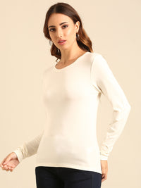 T-Shirt Long Sleeve-Offwhite - De Moza