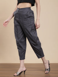 De Moza Women Casual Pants Grey