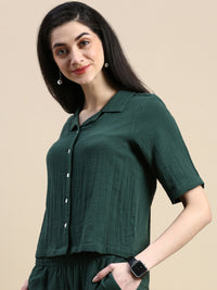 Crop Top-Green - De Moza