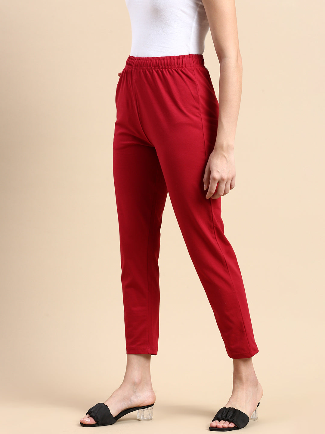 De Moza Women's Needle Pant True Red