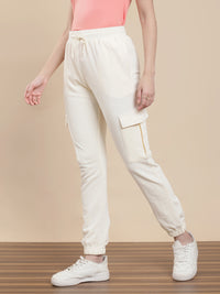 De Moza Women Casual Jogger Cream