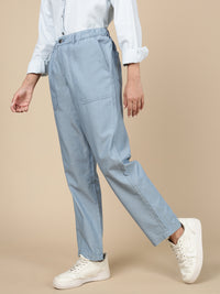 Straight Pant-Mid Blue