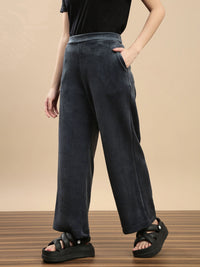 De Moza Women Casual Palazzo Petrol - De Moza