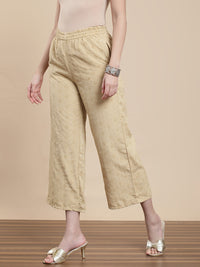 De Moza Women Casual Palazzo Beige